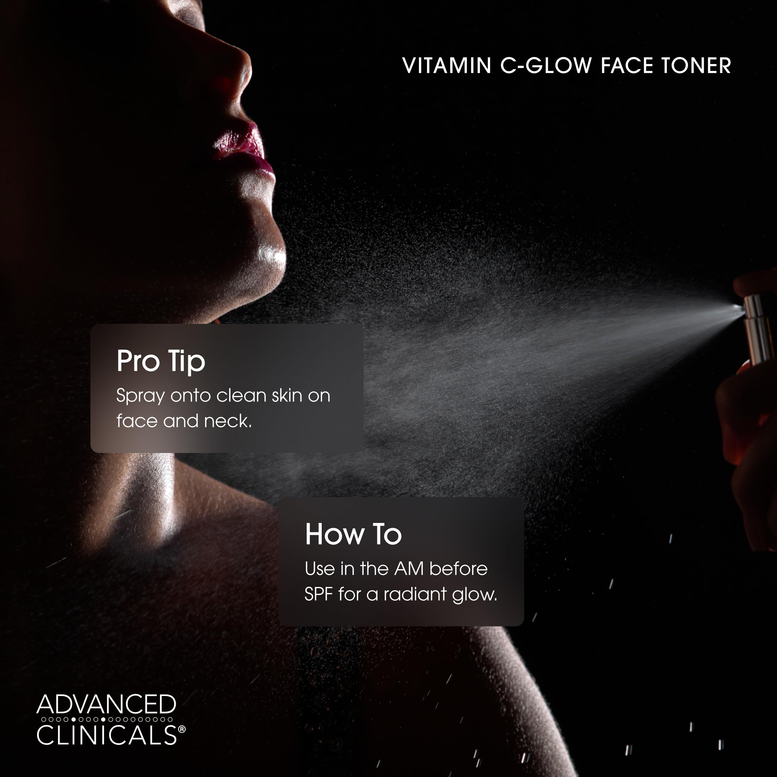 Advanced Clinicals vitamine C peptides brume: antioxydants pour énergie et brillance
