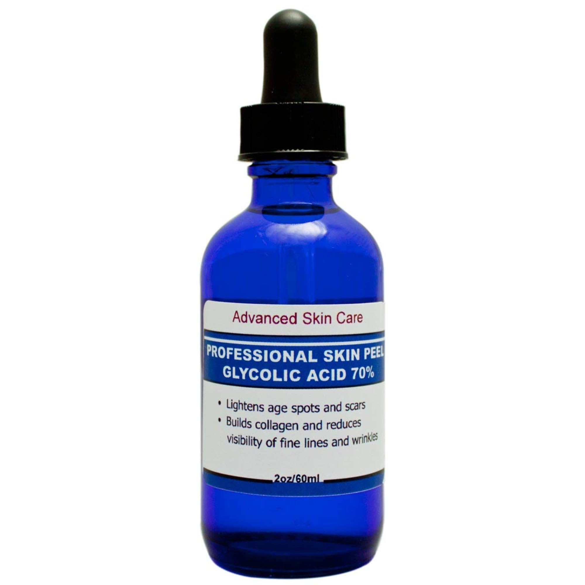 Advanced Skin Care Glycolic Face Peel, application sur le visage pour un teint plus lumineux.
