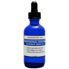 Advanced Skin Care Glycolic Face Peel, application sur le visage pour un teint plus lumineux.