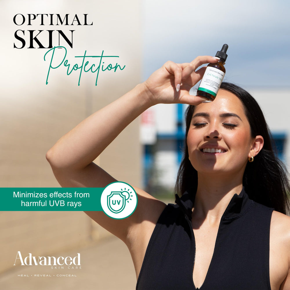 Texture légère du sérum Advanced Skin Care qui pénètre rapidement