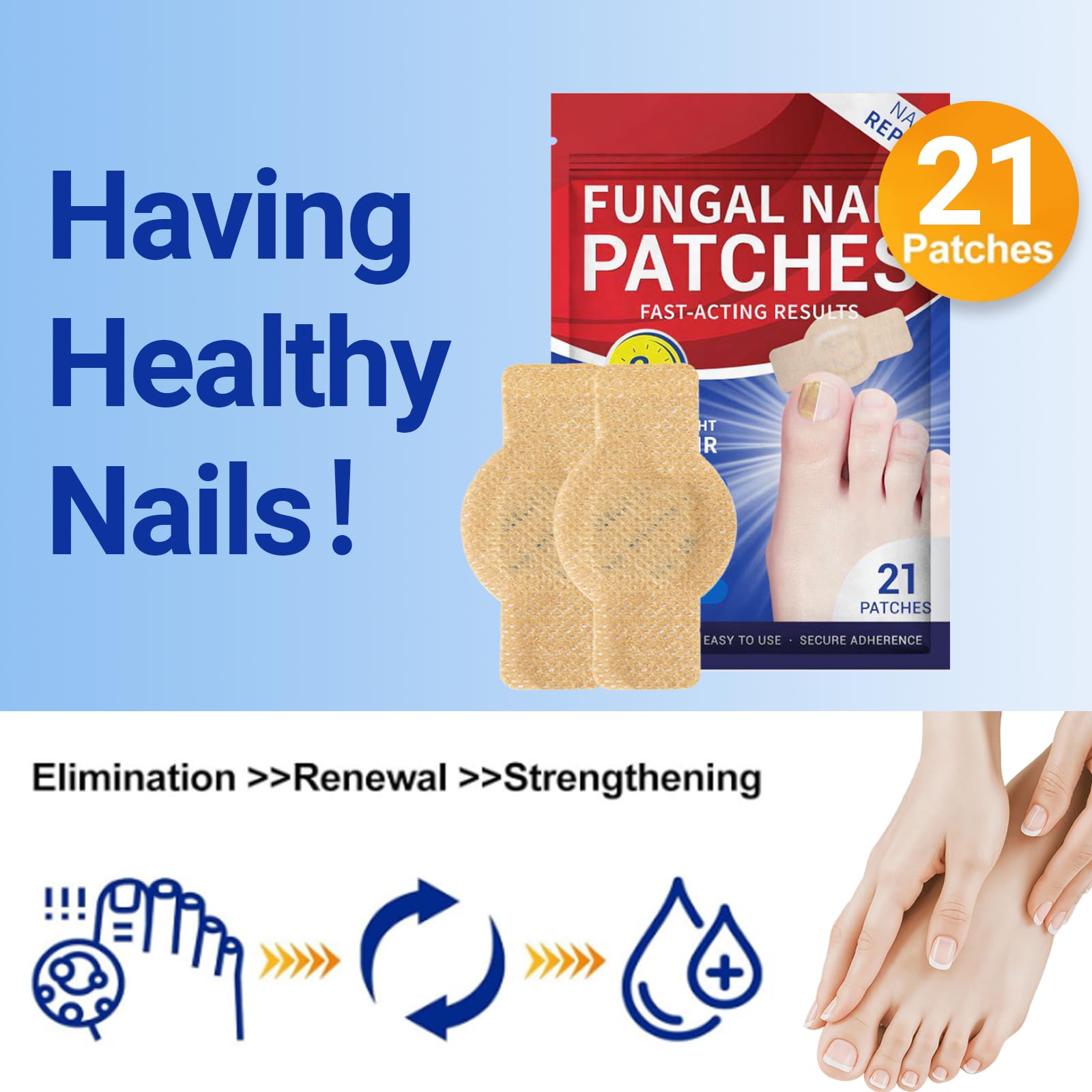 Patchs Ongles Aedydyce - usage nocturne pour une routine simple.