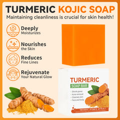 AEWOTING lave-visage curcuma-brosse, nettoyage en profondeur pour tous types de peau.