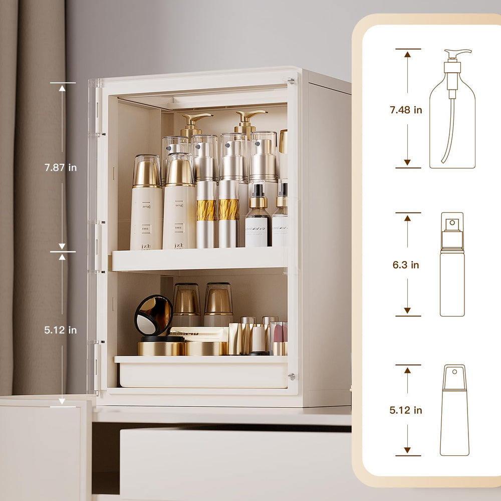 AERCIINC Organisateur maquillage etagere superieure, rangement elegante et pratique.