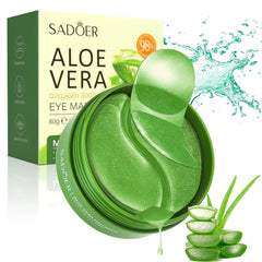 Masque Aero Zen Aloe Vera dans son emballage prêt à hydrater le contour des yeux