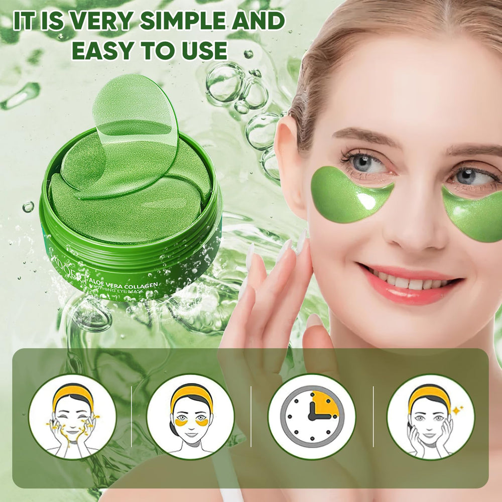 Patch Aero Zen Aloe Vera avant application prêt à être posé sous les yeux