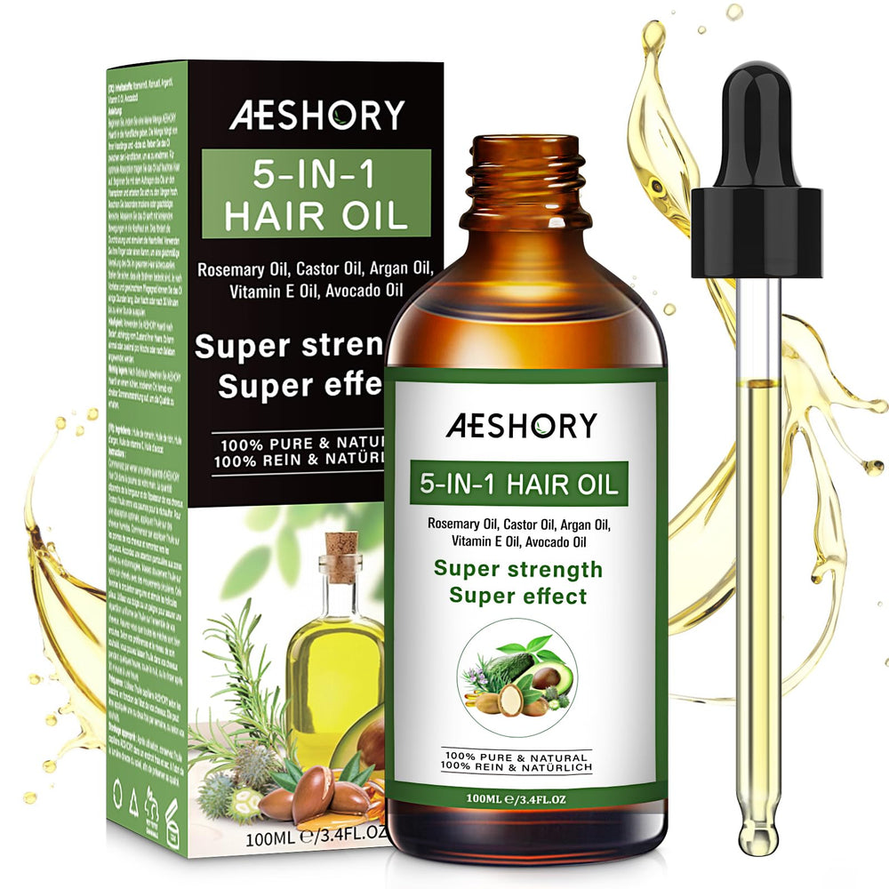 Aeshory huile-cheveux romarin : soin nourrissant pour cheveux forts et brillants.