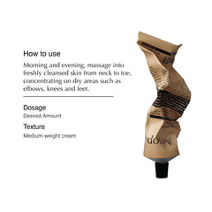 Aesop Rejuvenate Intensive Body Balm – application facile pour nourrir la peau.