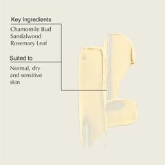 Aesop Crème Visage Camellia Nut — ingrédients clés camomille, santal, romarin