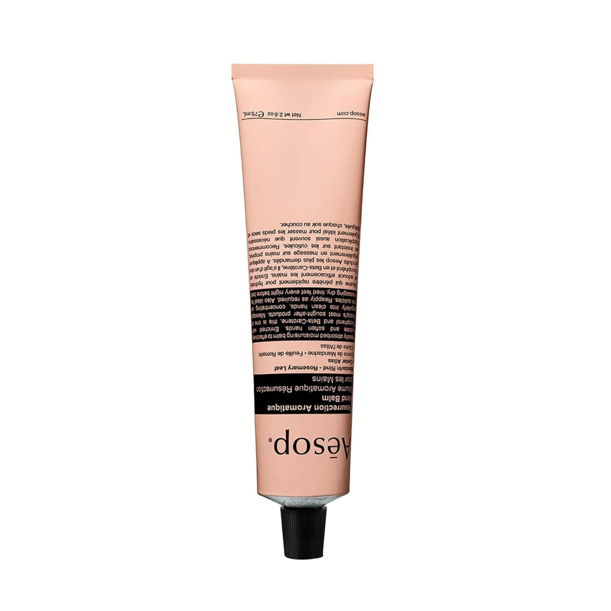 Aesop Resurrection Aromatique, flacon-format voyage pour nourrir les mains en déplacement.