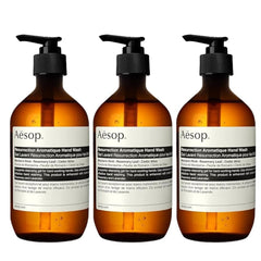 Aesop Resurrection Aromatique : bouteille agrume et herbes pour un nettoyage doux et sensoriel