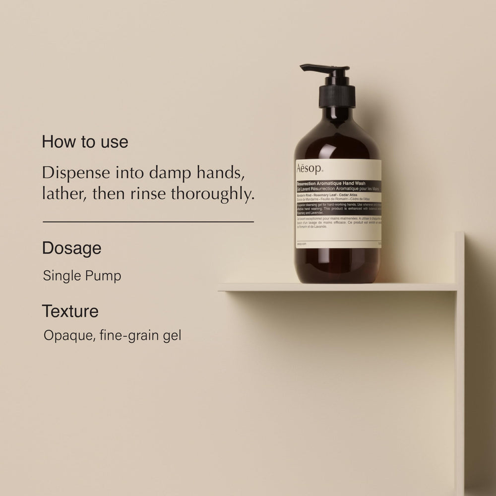 Aesop Resurrection Aromatique : mousse agrume pour une sensation fraîche et hydratante
