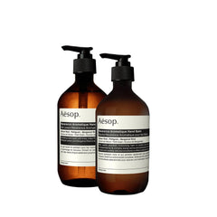Aesop Reverence Lave-Mains: bouteille ambrée purifiante, pour une peau propre et rafraîchie