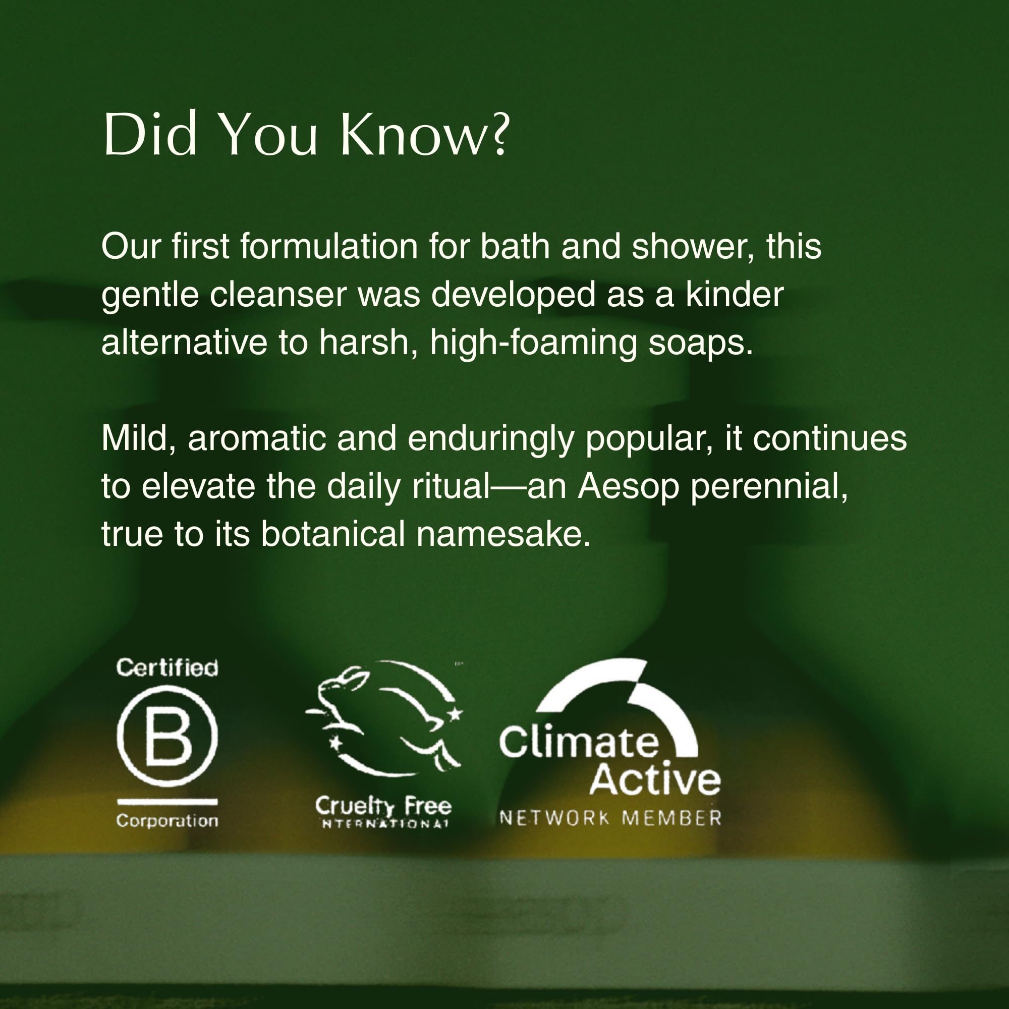 Aesop Geranium Leaf – usage quotidien pour une peau propre et rafraîchie.