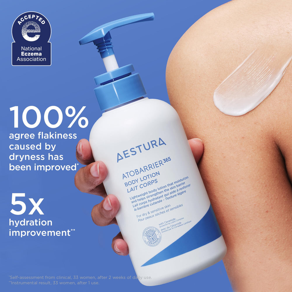 Confort durable pour peau sèche grâce à une barrière renforcée.