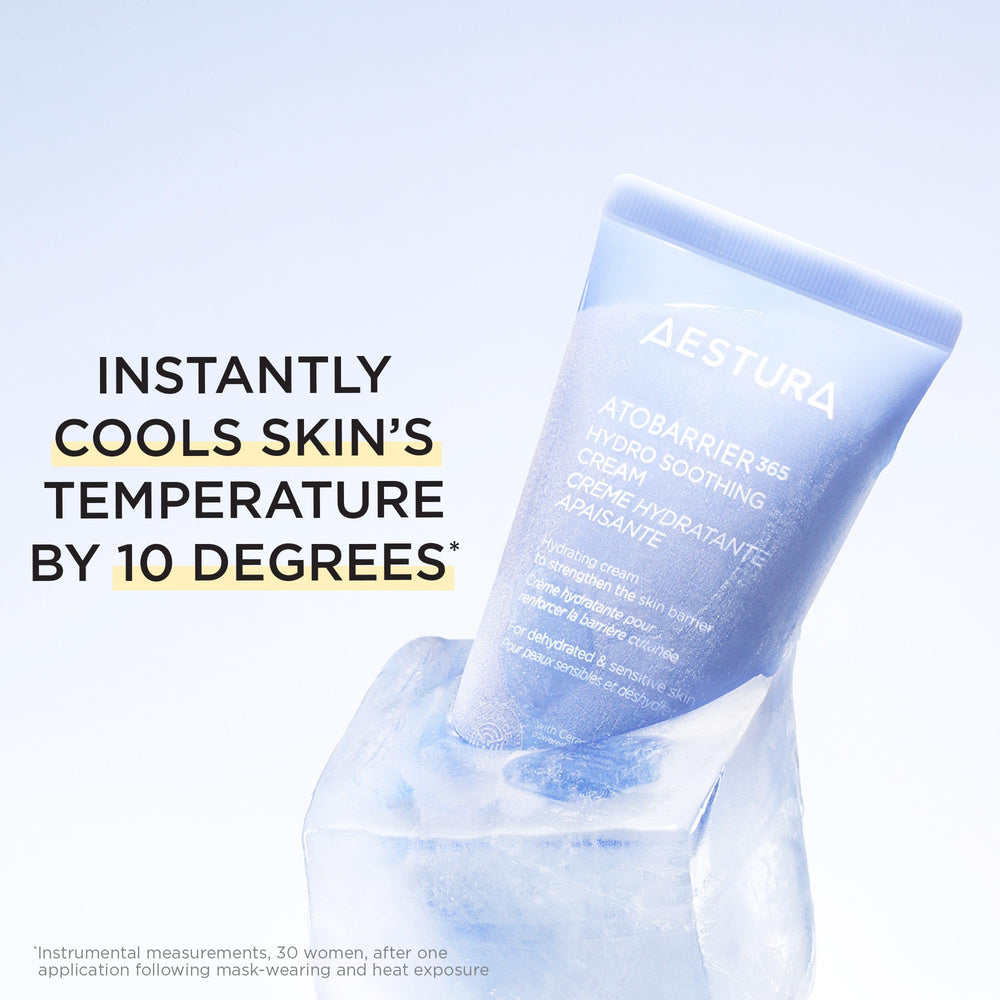 AESTURA ATOBARRIER365: soin adapté aux peaux sensibles, sans parfum.