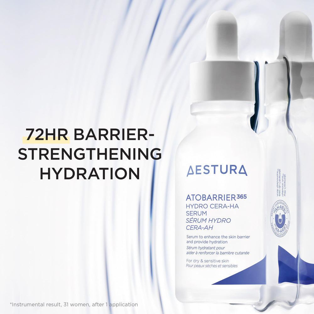 Ingrédients clés AESTURA ATOBARRIER365: céramides et acide hyaluronique.