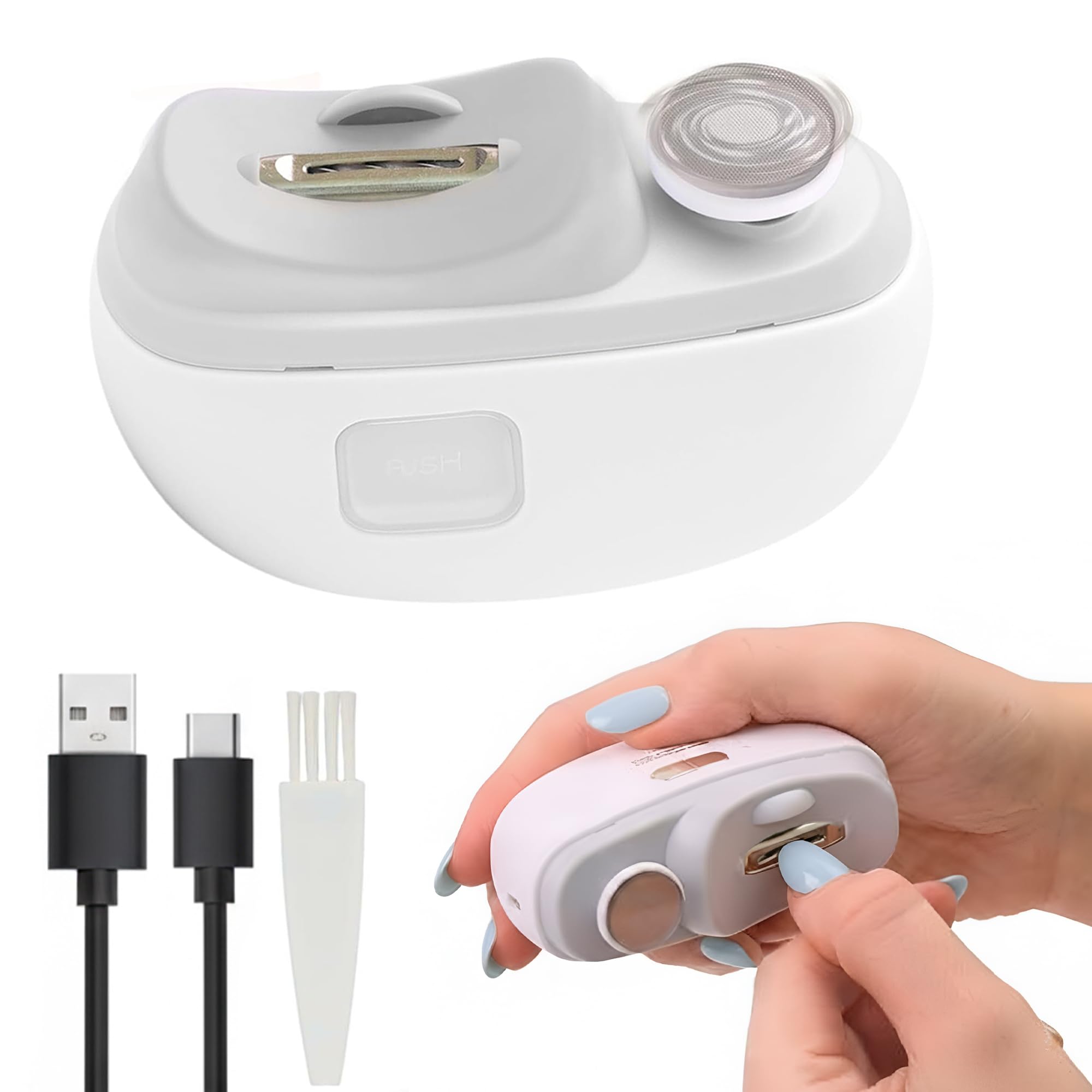 Aethora Essentials coupe-ongles électrique avec DEL pour une coupe précise