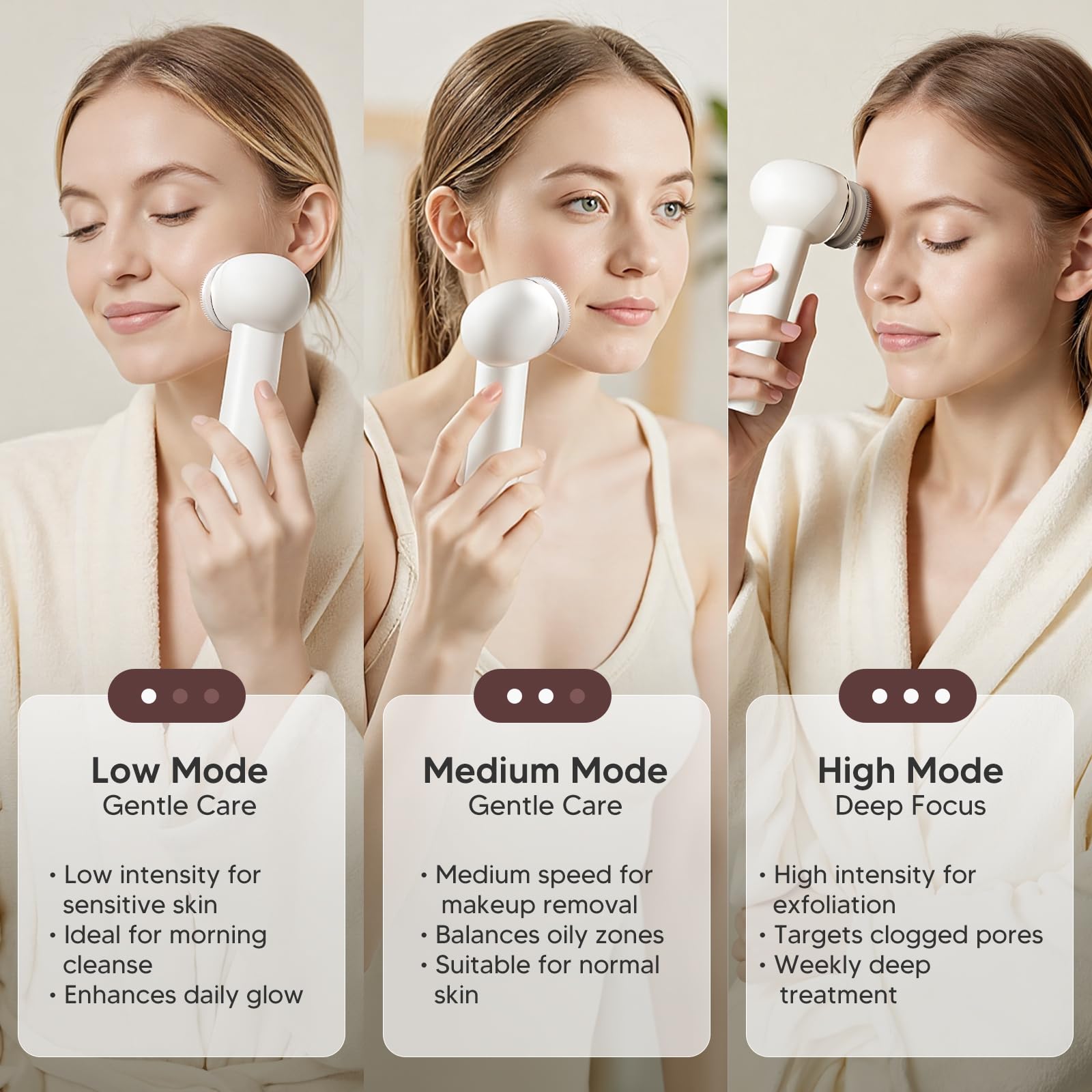 AFEIOFT brosse visage compacte et légère idéale pour voyage.