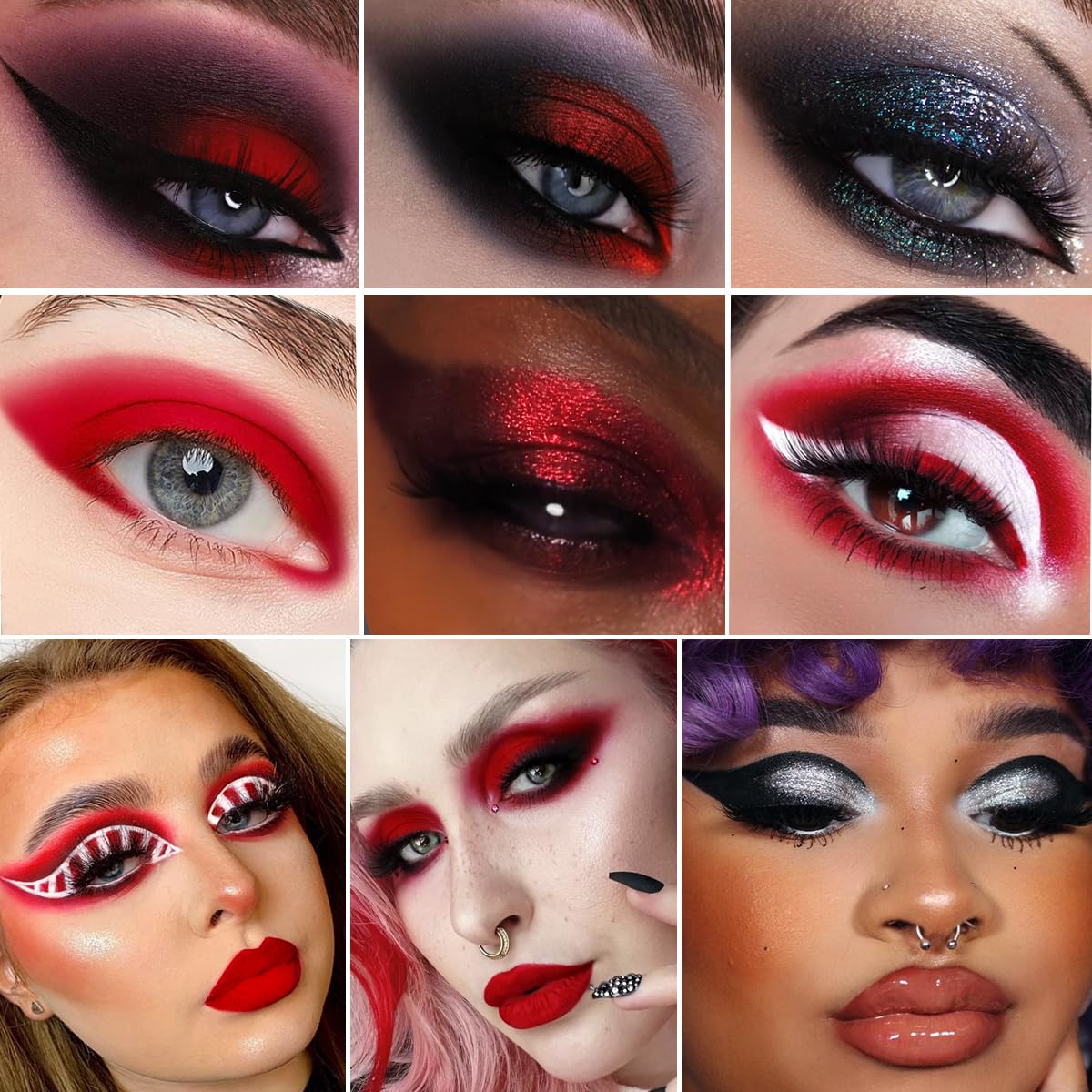 Palette Afflano Ombres Métalliques Rouge — éclat lumineux et longue tenue