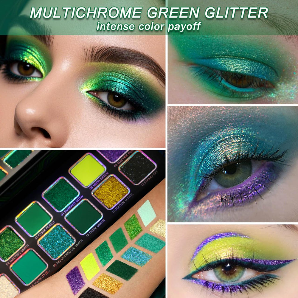 Afflano regard fumé vert bleu, rendu smoky subtil ou intense.