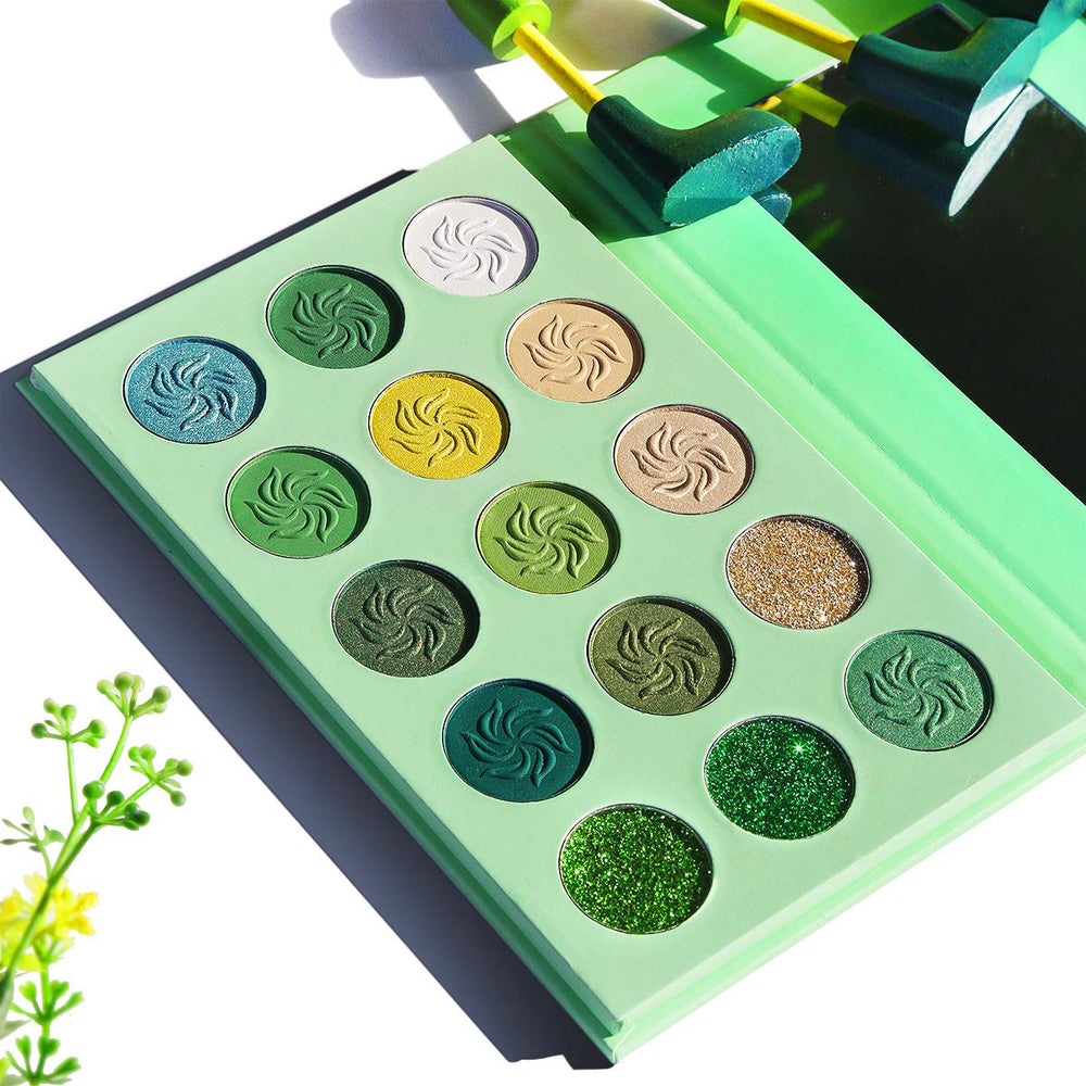 Nuanciers vert Afflano pour tester rapidement les teintes sur la peau.