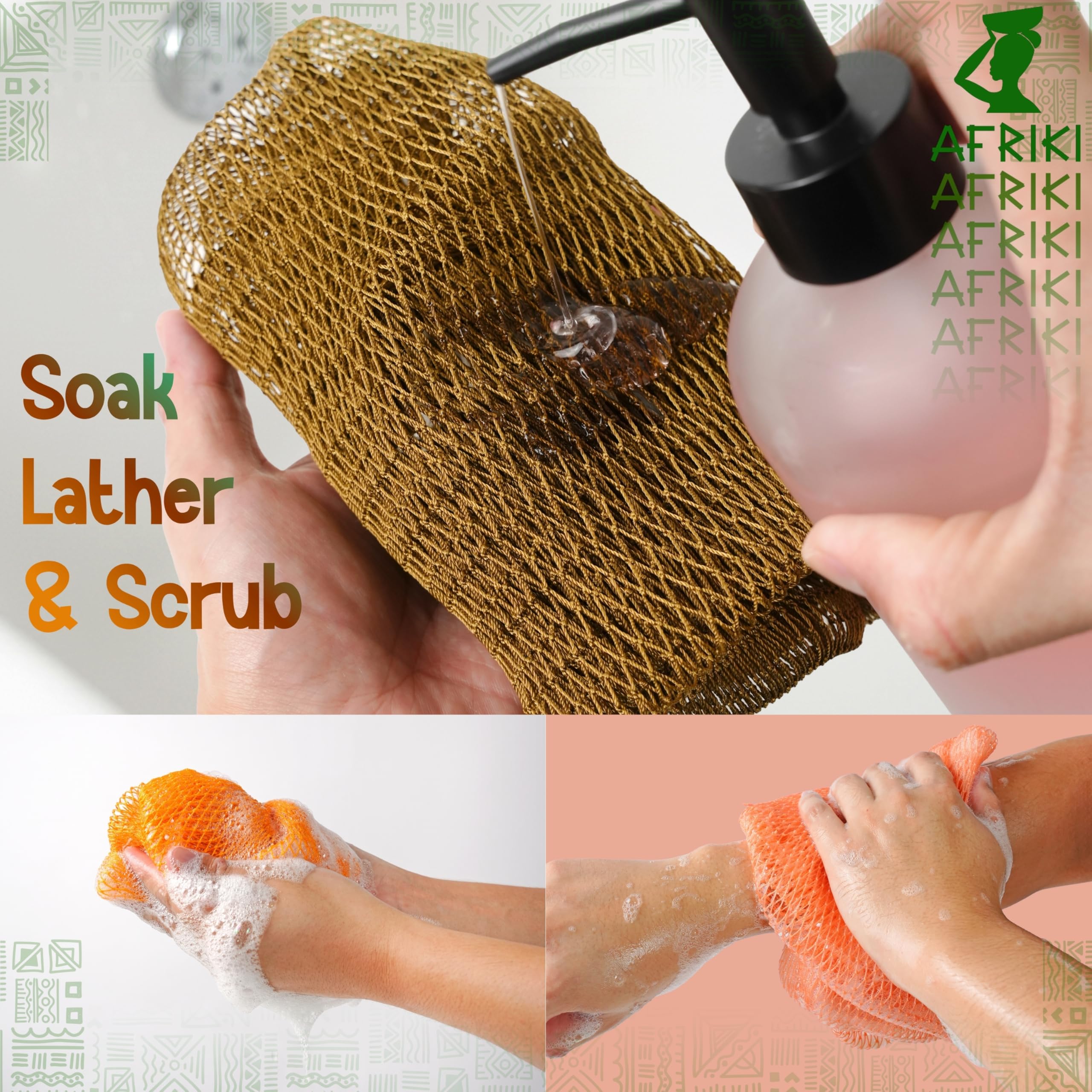 Éponge AFRIKI cadeau luxe – idéal pour offrir et prendre soin.