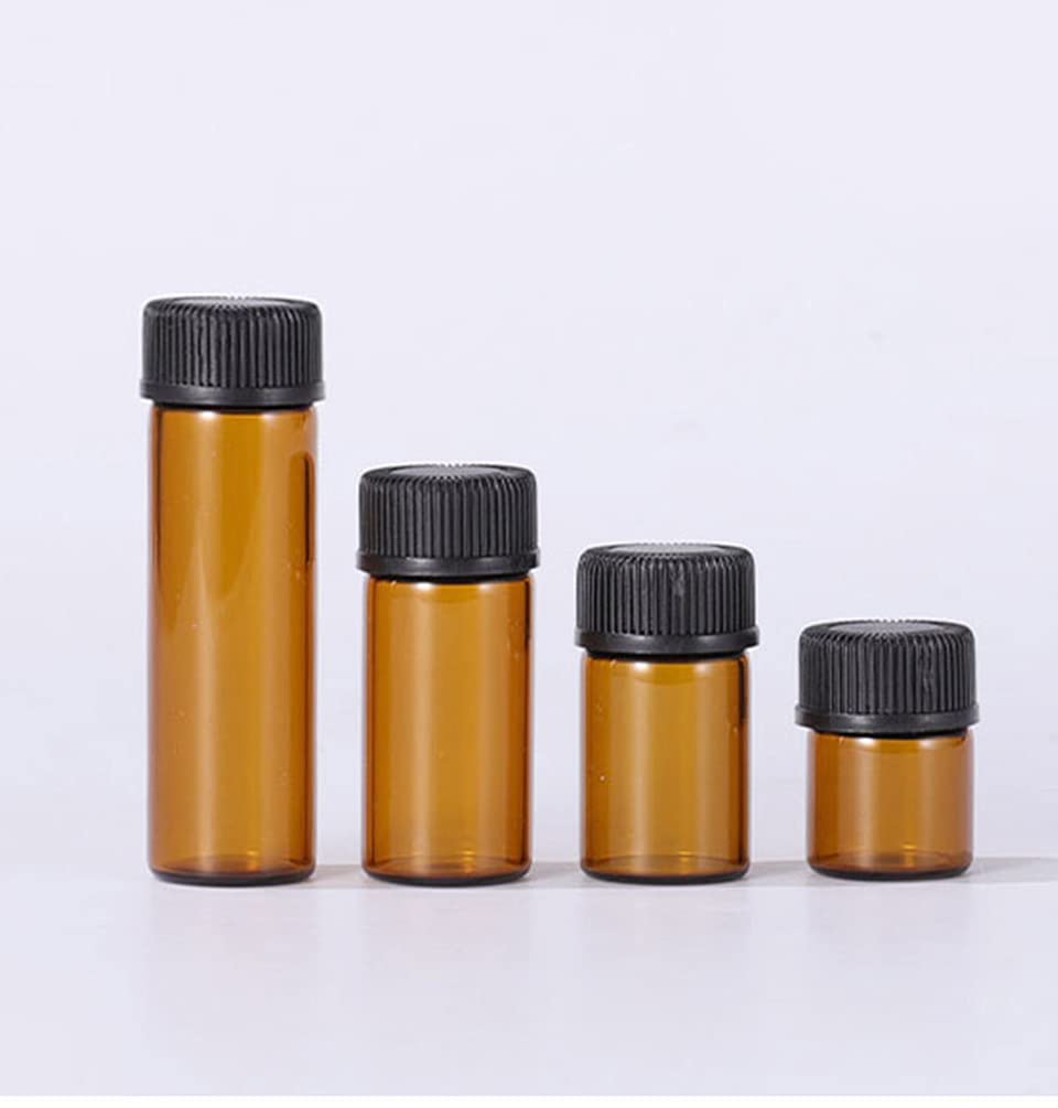 AFMNQZ flacons ambrés 1ml, petit volume idéal pour voyages.