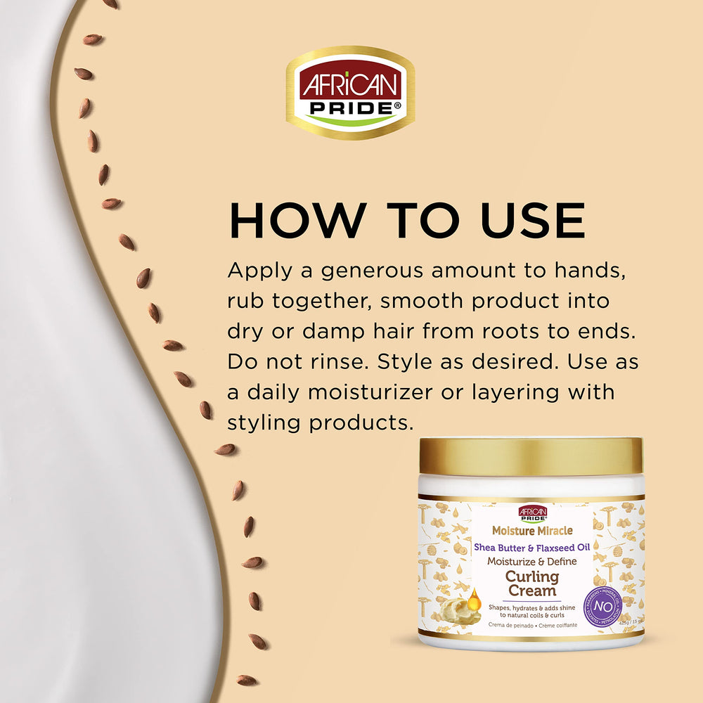 Crème African Pride hydratation profonde, nourrissant les boucles.