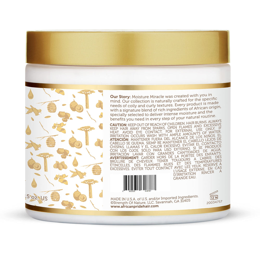 Crème African Pride polyvalente pour usage quotidien sans chaleur.