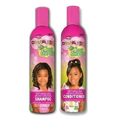 Dream Kids Olive Miracle d'African Pride – Bouteille de shampoing détanglant, démêlage facilité.
