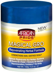 Bouteille African Pride Magical Gro Herbal pour revitaliser les cheveux et le cuir chevelu