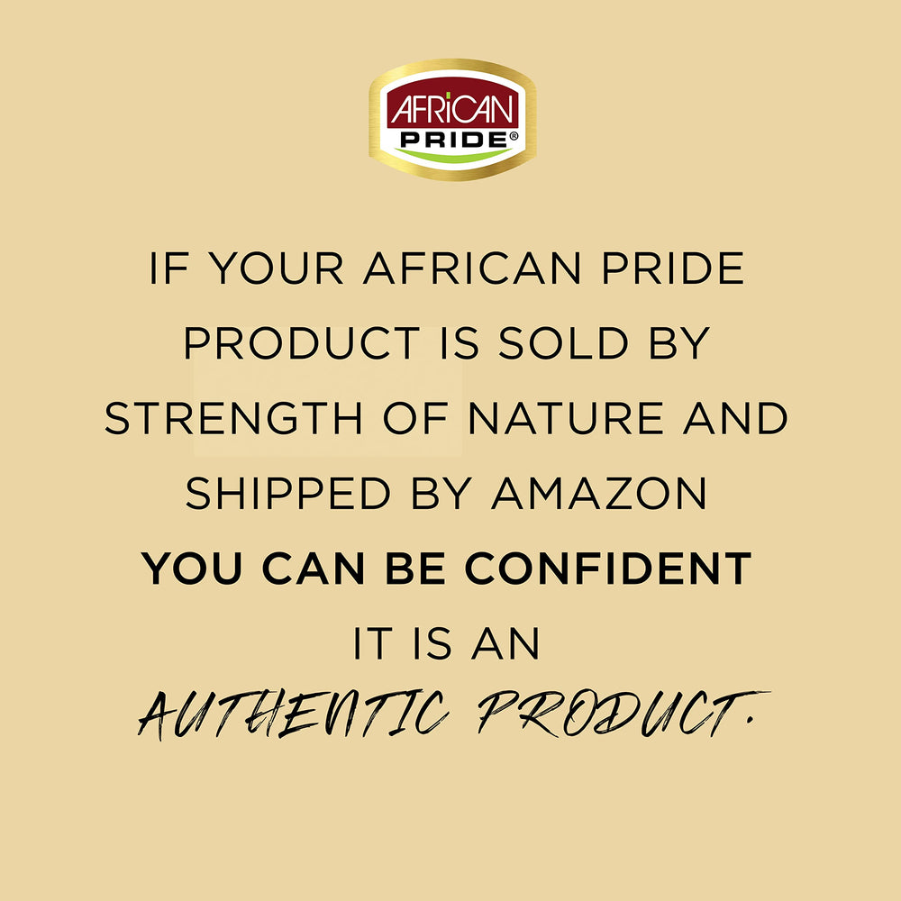 Emballage africain Pride, symbole de soins capillaires naturels.