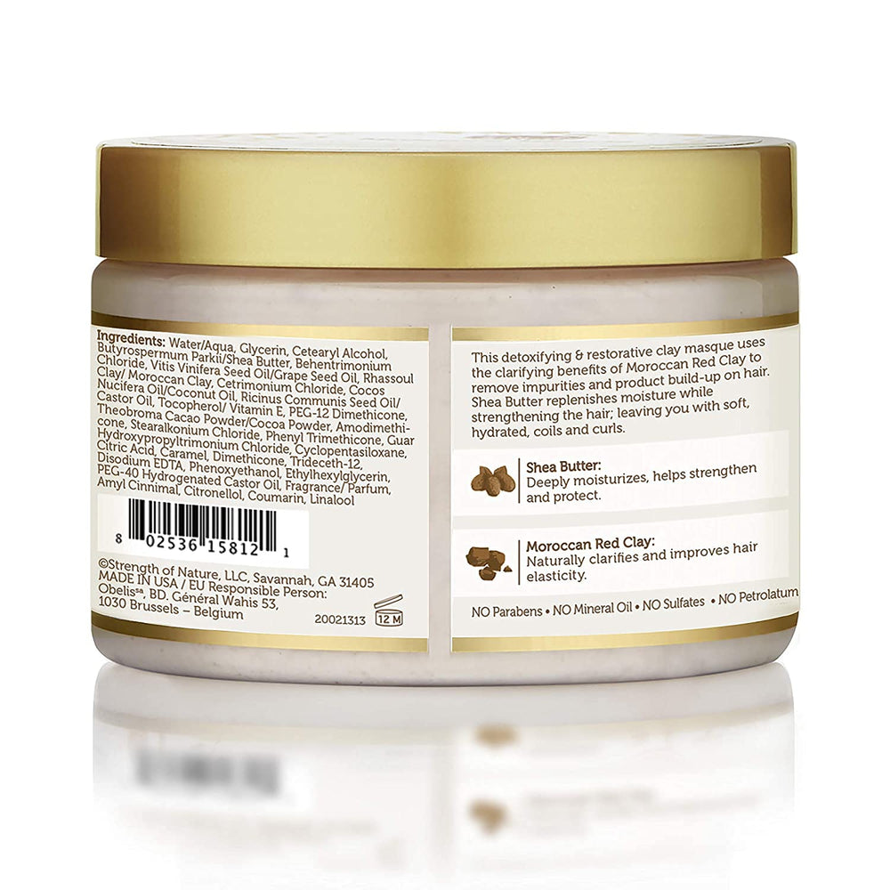 African Pride masque detox capillaires éliminant impuretés et résidus.