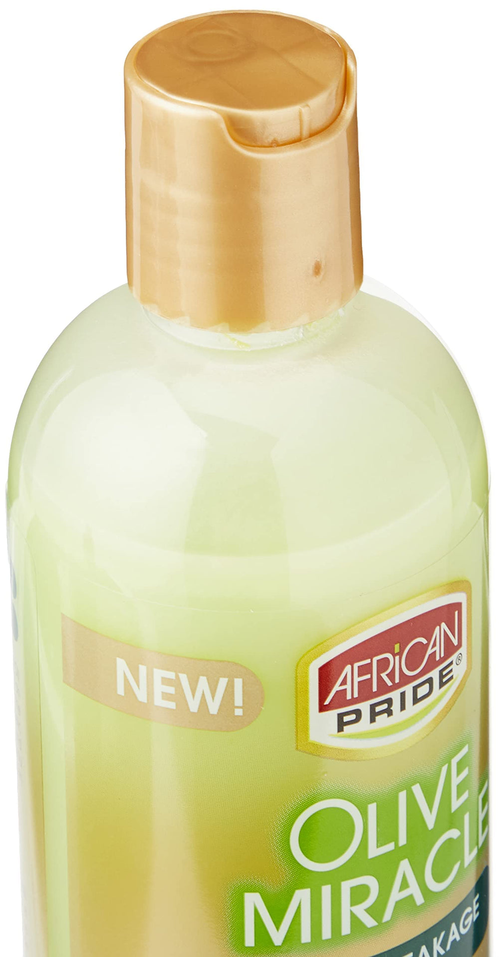 African Pride Olive Miracle: huile-d-olive comme ingrédient nourrissant pour cheveux.