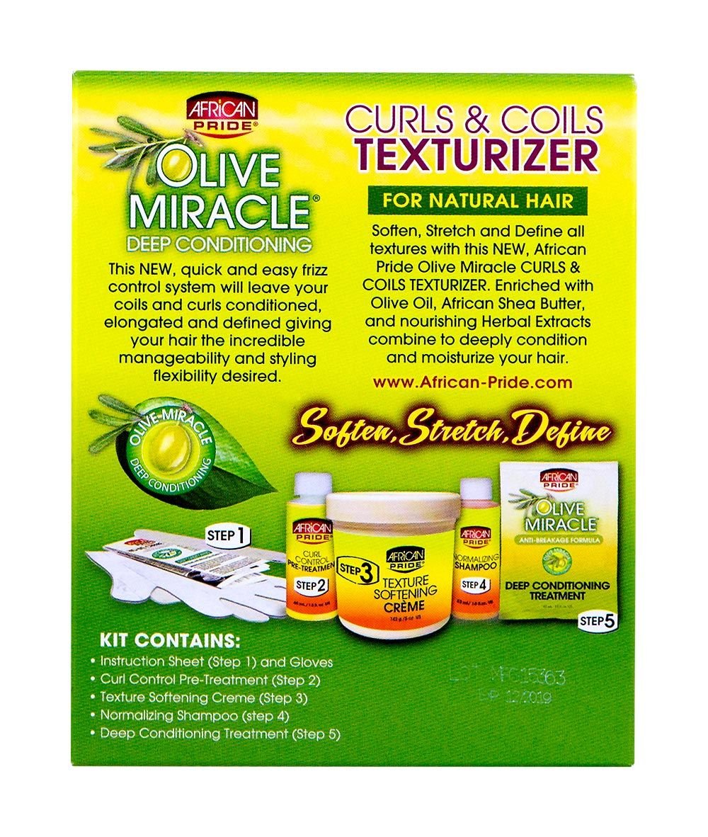 Image du African Pride Texturiseur Olive Miracle – hydratation et protection des cheveux