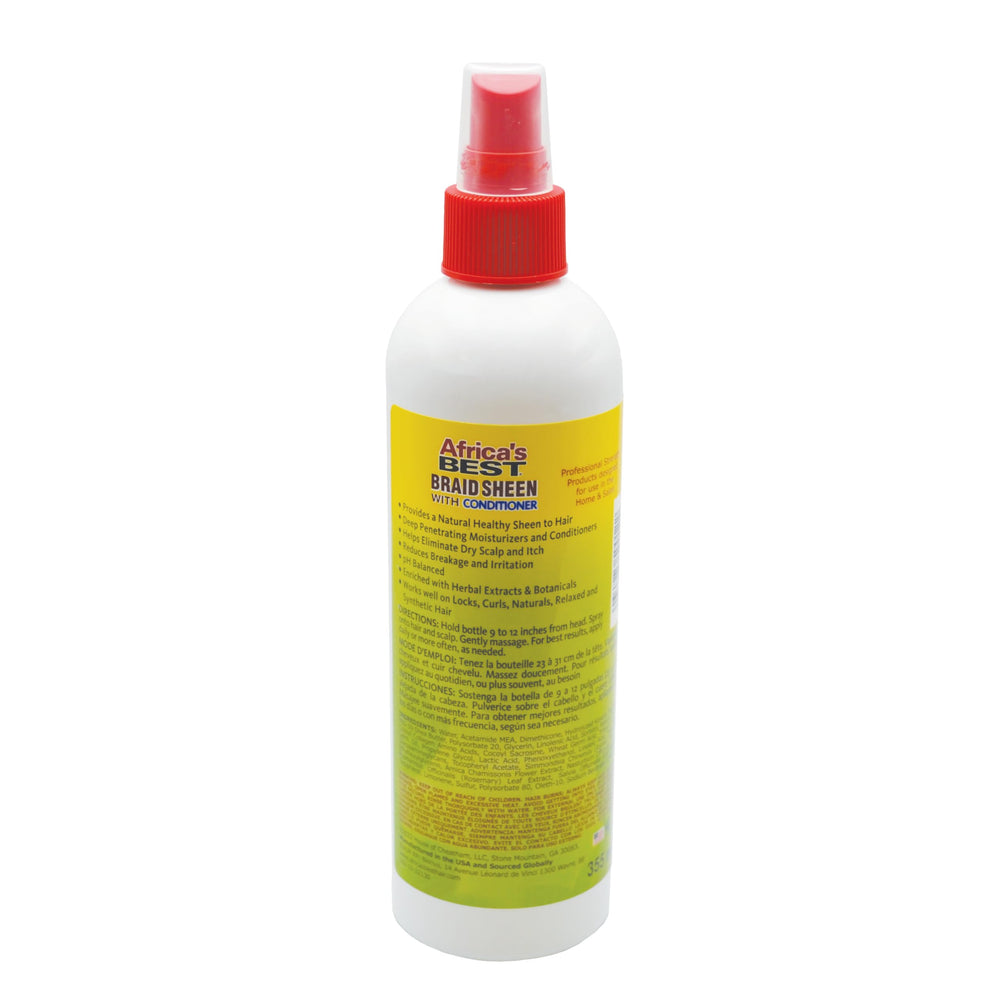 Application facile sur cheveux avec ce spray pour une brillance rapide.