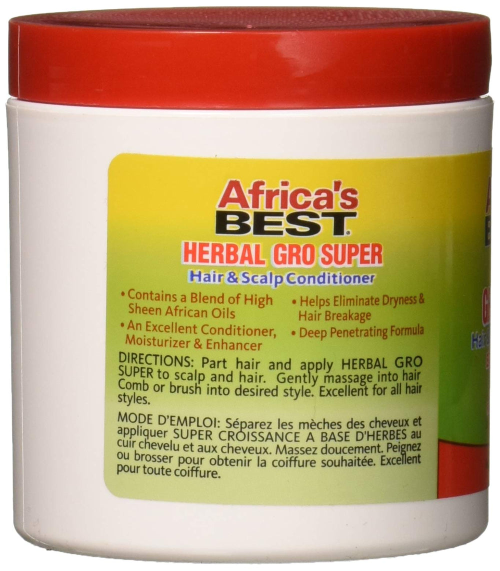 Mélange d'herbes Africa's Best Gro Herbal pour cheveux et cuir chevelu.