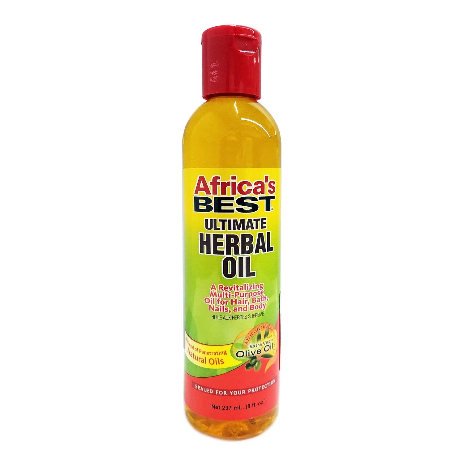 Africa's Best Huile aux herbes – bouteille prête pour hydratation capillaire efficace