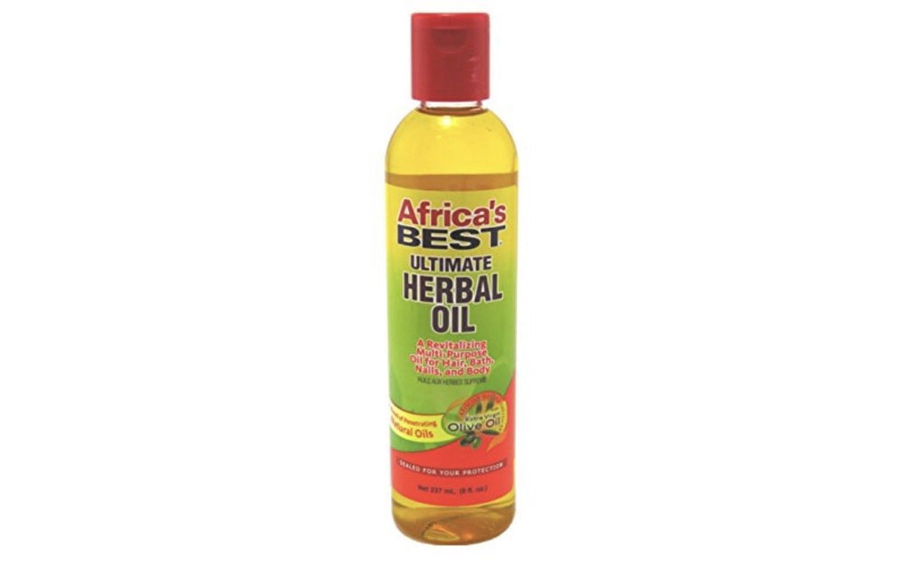 Africa's Best Huile Herbacee Ultime — bouteille 235 ml, soin capillaire et massage