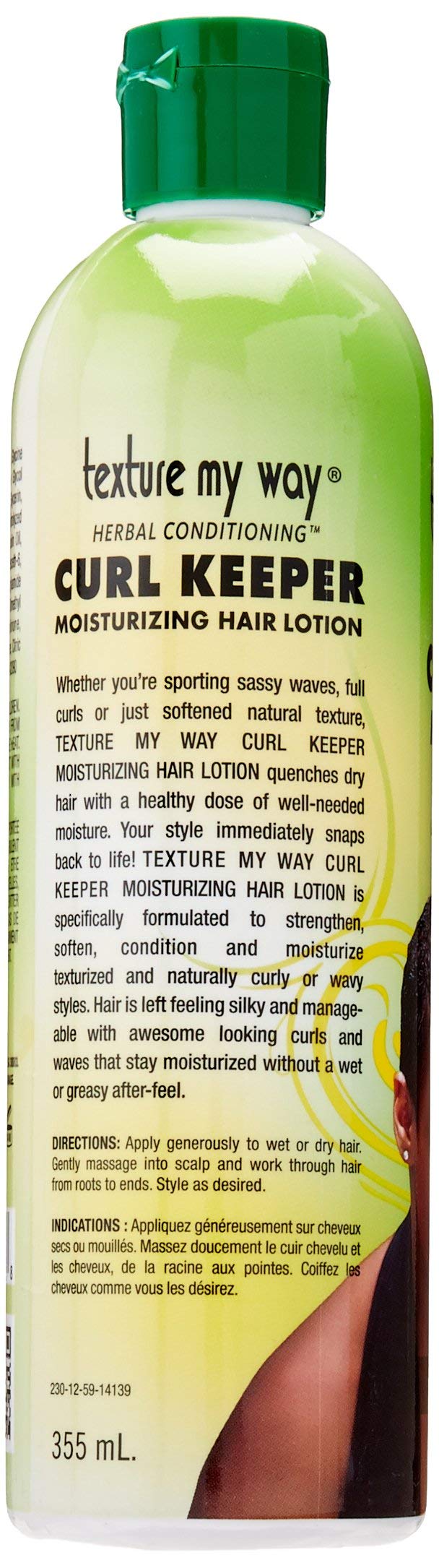 Africas Best Orig Texture My Way Curl Keeper Lotion : boucles définies et souples sans fini gras.