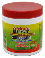 Africa's Best Super Gro flacon brillant et hydratant pour les cheveux.