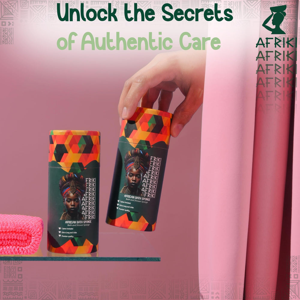 Coffret éponge AFRIKI – cadeau luxueux pour soins personnels