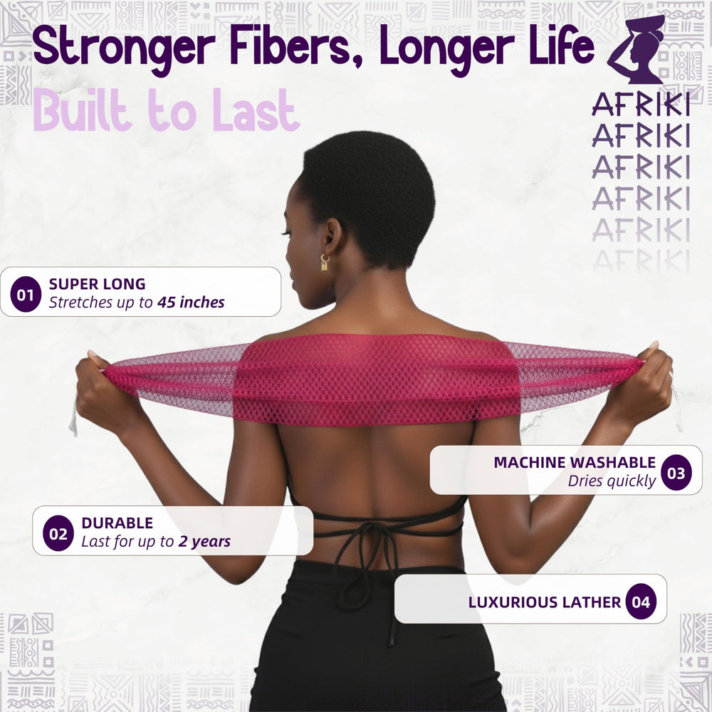 AFRIKI éponge durable en polyester prête pour des années d’utilisation.