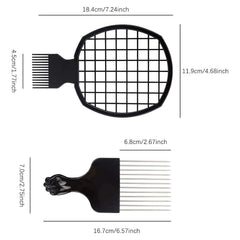 Kit afro hair styling kit - peigne dents droites: démêlage efficace sur cheveux épais sans casse.