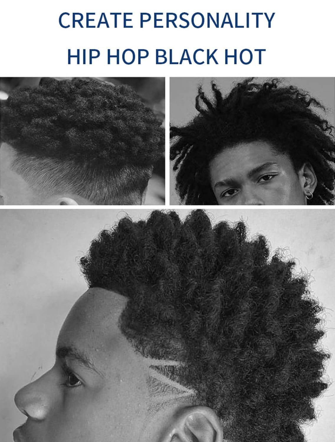 Kit afro hair styling kit - peigne grille-torsion: sections nettes et torsades mieux définies.