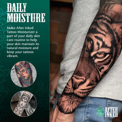 After Inked packaging pratique et étiquette sans parabènes, respectueux de la peau.