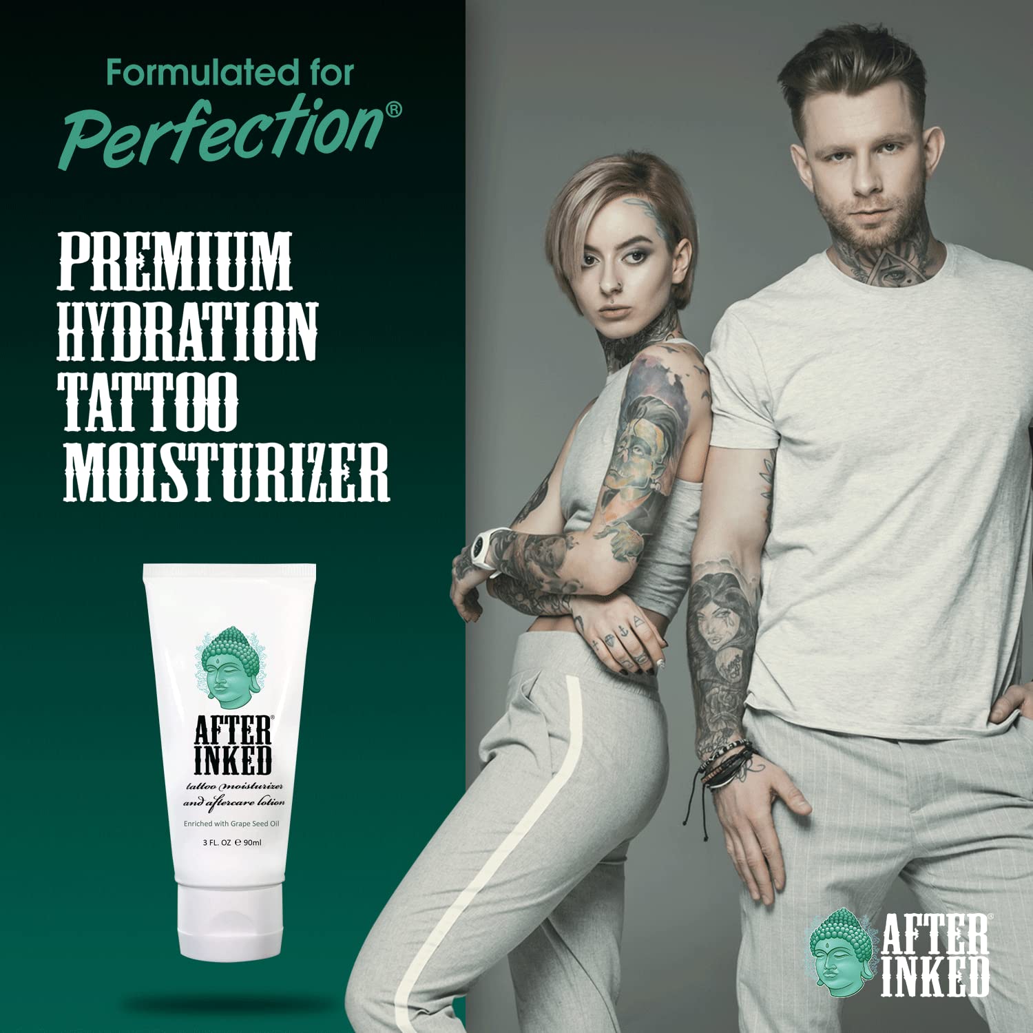 After Inked texture crème onctueuse, idéale pour un soin quotidien doux.