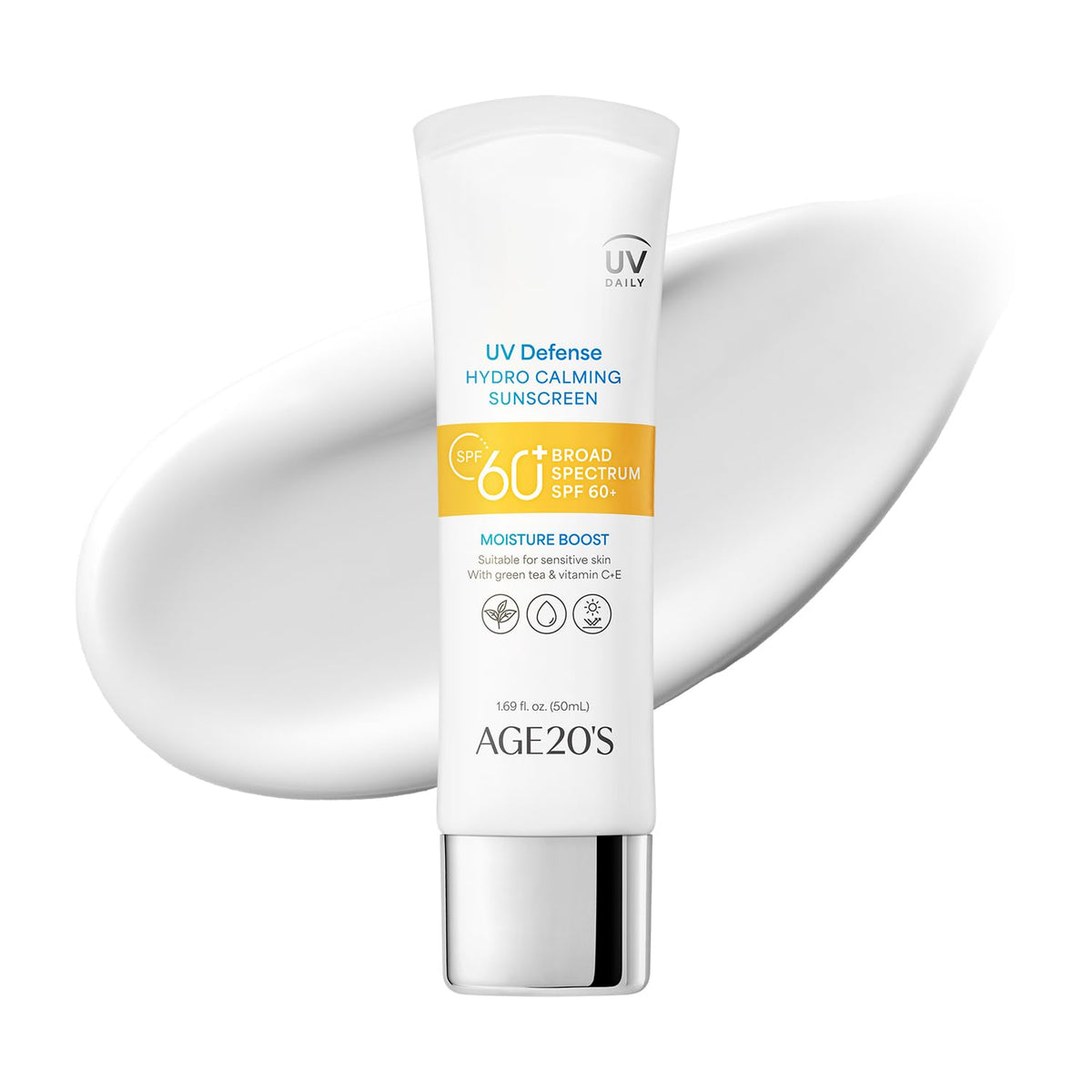 AGE 20's Protection UV Hydro: bouteille pratique pour une application quotidienne.