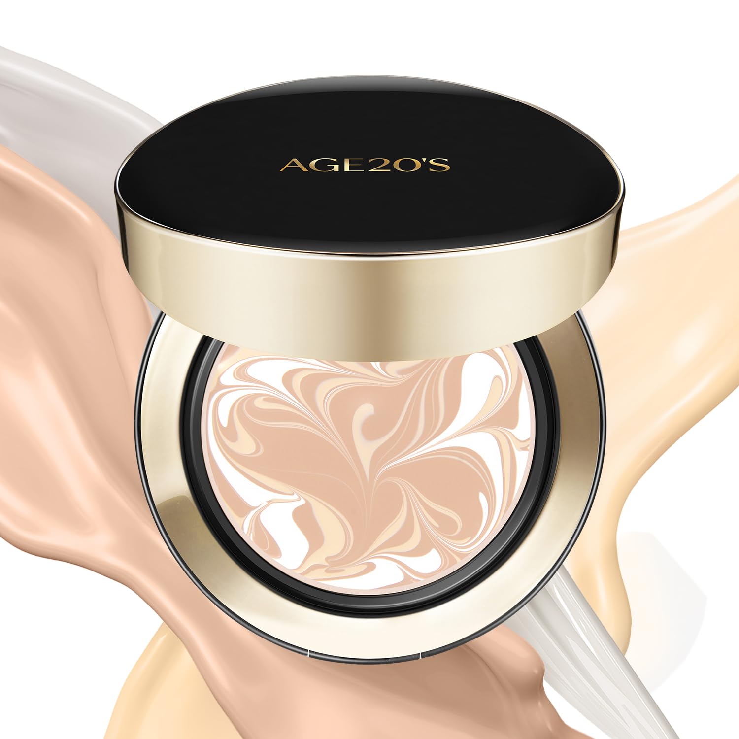 AGE 20's Signature Essence Pact – boîte compacte prête à emporter pour un teint lumineux.