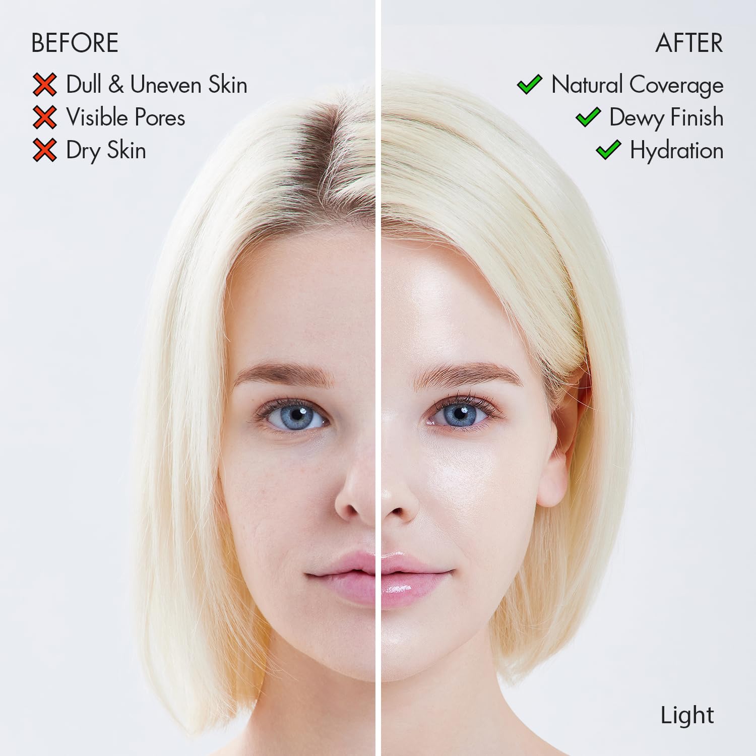 Texture crème veloutée AGE 20's – couvrance naturelle sans lourdeur.